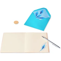 Papyrus Blank Card (Elegant Peacock)