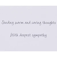 Papyrus Sympathy Card (Warm and Caring Thoughts)