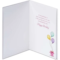 Papyrus Birthday Card for Her (Girl with Balloons)