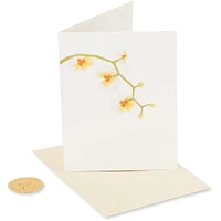 Papyrus Blank Card (Elegant Flowers)