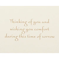 Papyrus Sympathy Card (Wishing You Comfort)