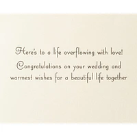 Papyrus Wedding Card for Couple - Designed By Bella Pilar (Overflowing with Love)