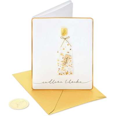 Papyrus Blank Thank You Card (Message in a Bottle)