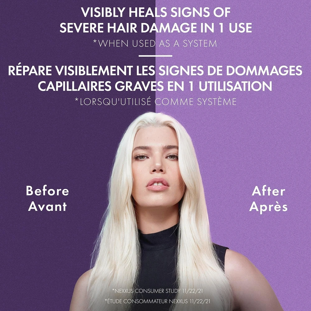 Nexxus Keraphix Damage Healing Shampoo for damaged, dry hair With ProteinFusion with keratin protein and black rice 1 L