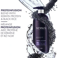 Nexxus Keraphix Damage Healing Shampoo for damaged, dry hair With ProteinFusion with keratin protein and black rice 1 L