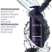 Nexxus Keraphix Damage Healing Conditioner for damaged, dry hair with ProteinFusion with keratin protein and black rice 1 L
