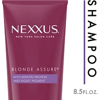 Nexxus  Purple Shampoo, hair care for colour treated Blonde or Silver hair Blonde Assure, Colour Toning - NO brassy yellow tones 251ML