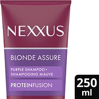 Nexxus  Purple Shampoo, hair care for colour treated Blonde or Silver hair Blonde Assure, Colour Toning - NO brassy yellow tones 251ML