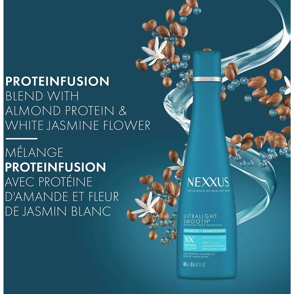 Ultralight Smooth Shampoo for dry and frizzy hair Weightless Frizz Protection 0% sulfates and silicones 400 ml