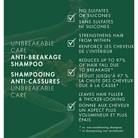 Nexxus Unbreakable Care™ Anti-Breakage Shampoo for Fine and Thin hair with Keratin, Collagen, Biotin