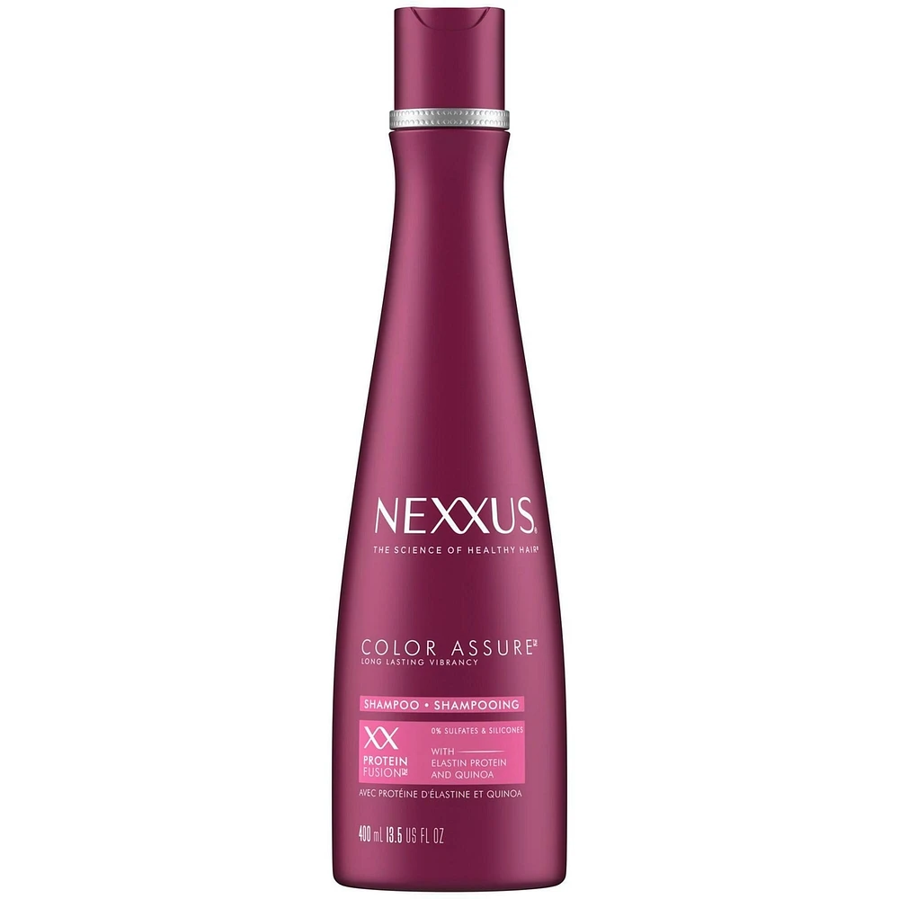 Nexxus Colour Assure Sulfate-Free Shampoo Hair Care For Colour Treated Hair made with Elastin Protein and Quinoa 400 ml