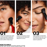 Step-By-Step Contour Highlighter & Bronzer Face Palette Kit