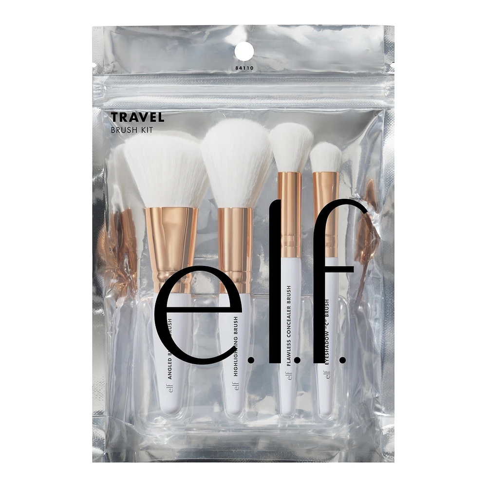 Rose Gold Travel Brush Kit