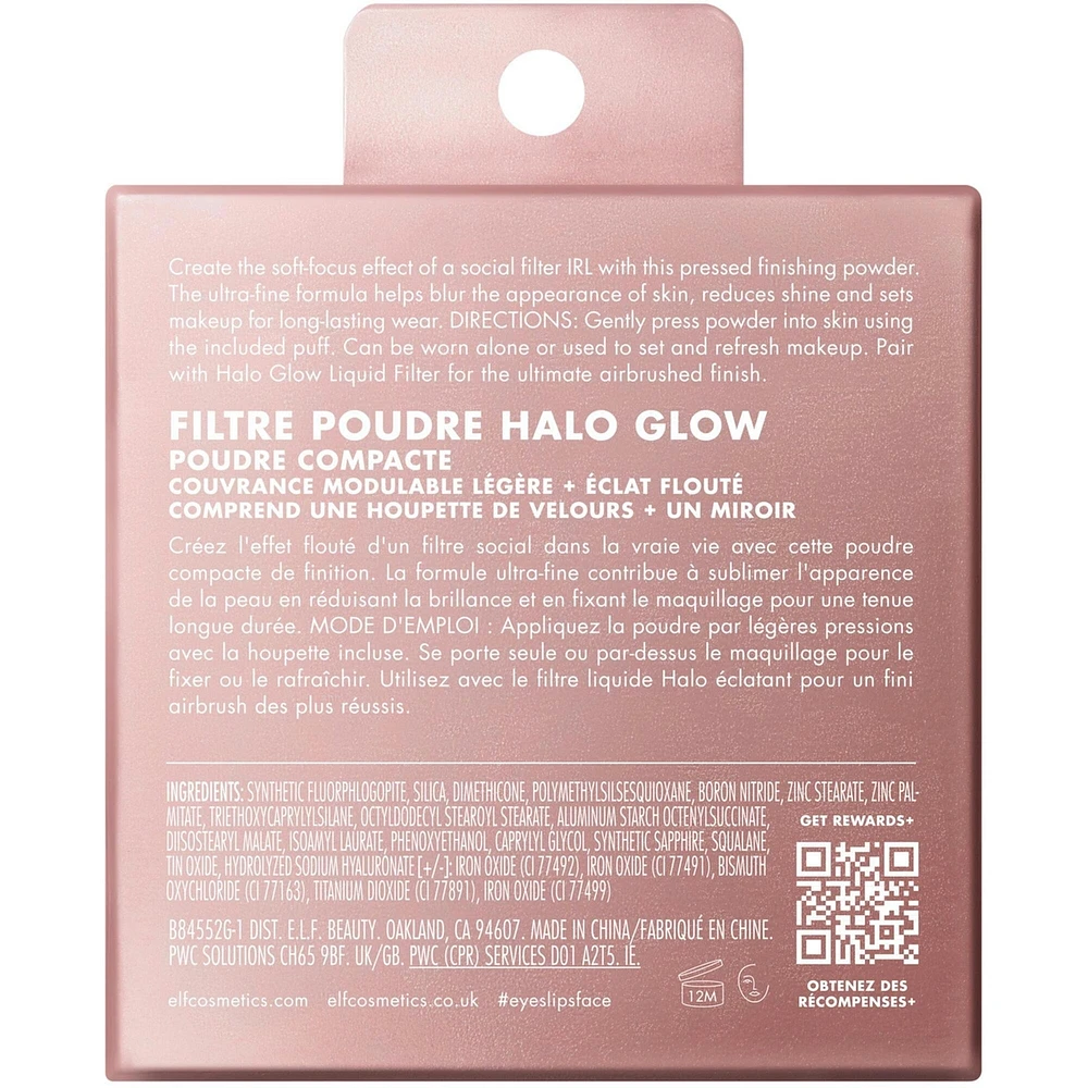 Filtre poudre halo glow