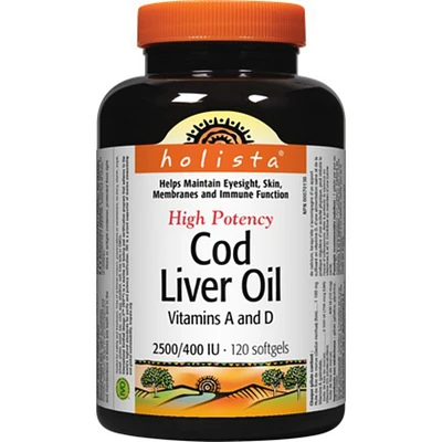 Cod Liver Oil High Potency 2500/400 IU