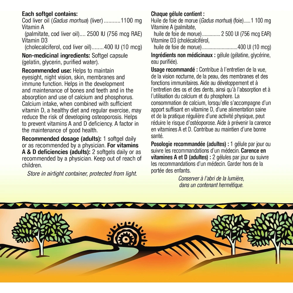 Cod Liver Oil High Potency 2500/400 IU