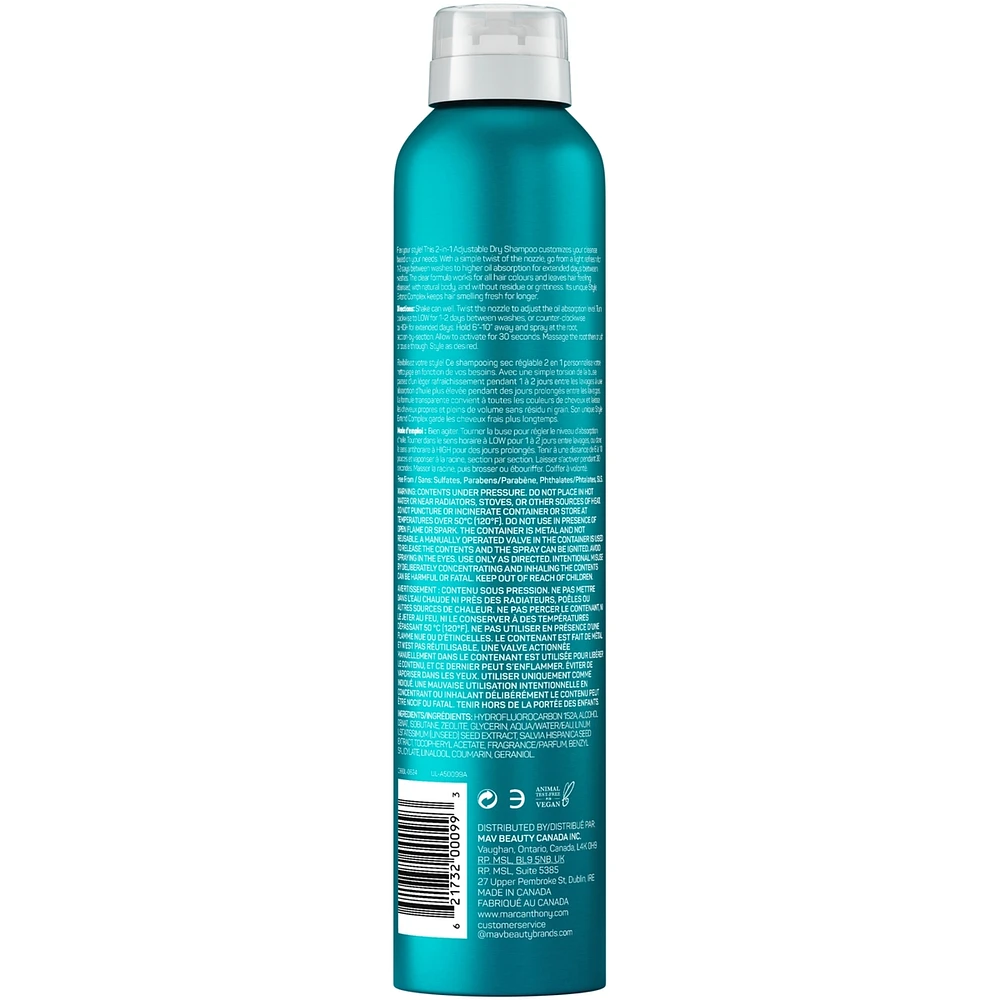 Style Flex™ 2-IN-1 Adjustable Dry Shampoo
