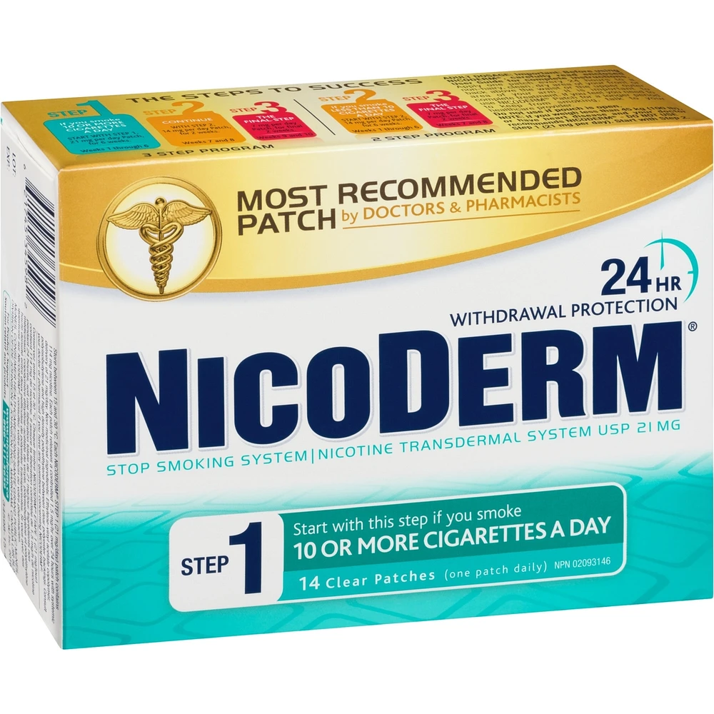 NICODERM® Stop Smoking System, STEP 1