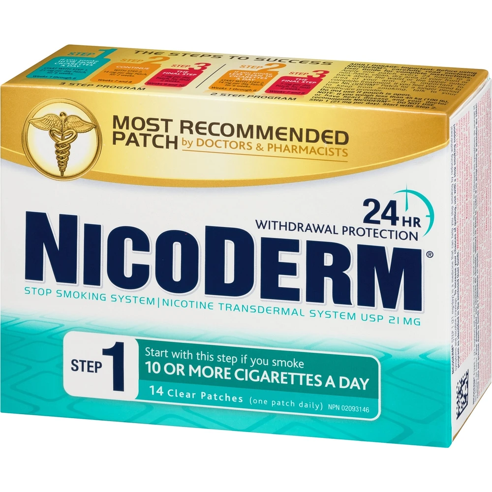 NICODERM® Stop Smoking System, STEP 1