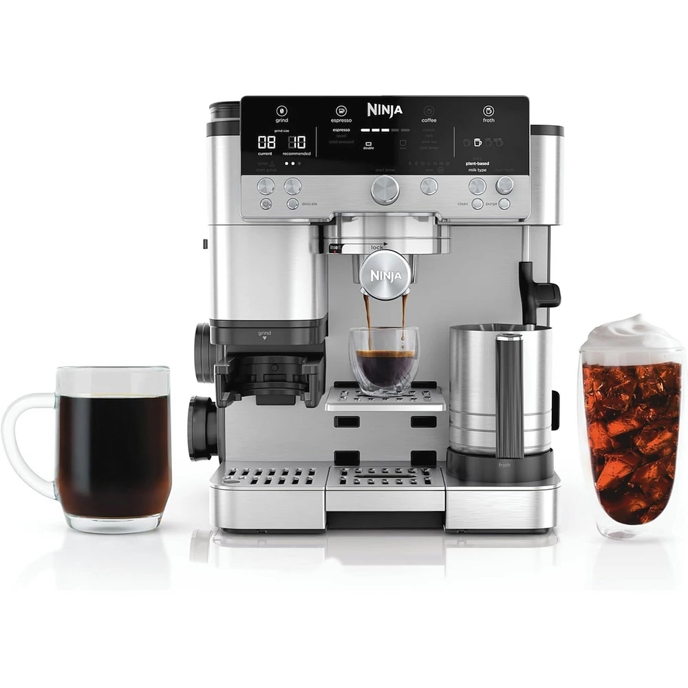 Ninja Luxe Café Premier Series 3-in-1 Espresso Machine Drip Coffee Maker & Cold Brew Machine