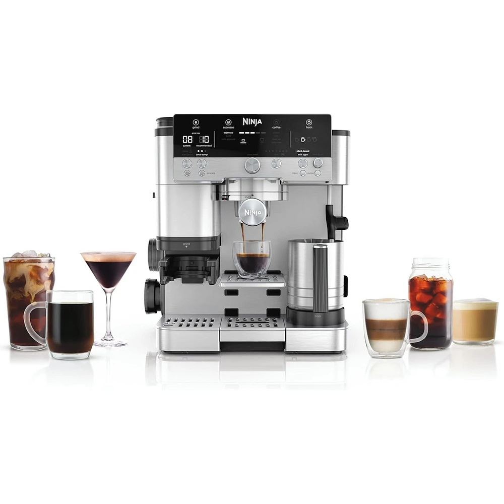 Ninja Luxe Café Premier Series 3-in-1 Espresso Machine Drip Coffee Maker & Cold Brew Machine