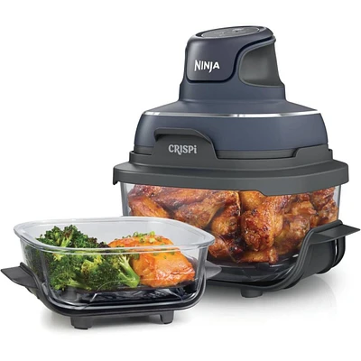 Ninja FN101CGY Crispi 4-in-1 Portable Glass Air Fryer Cooking System