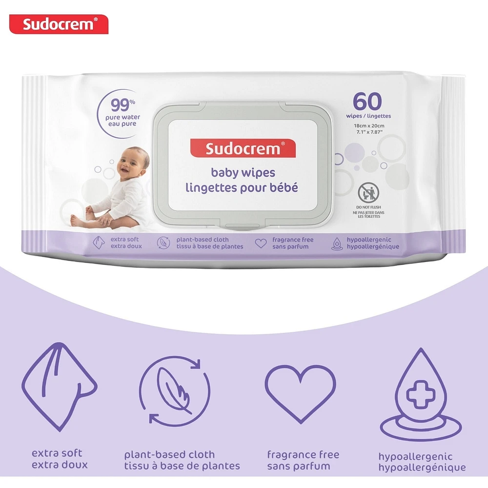 Sudocrem® Pure Water Baby Wipes