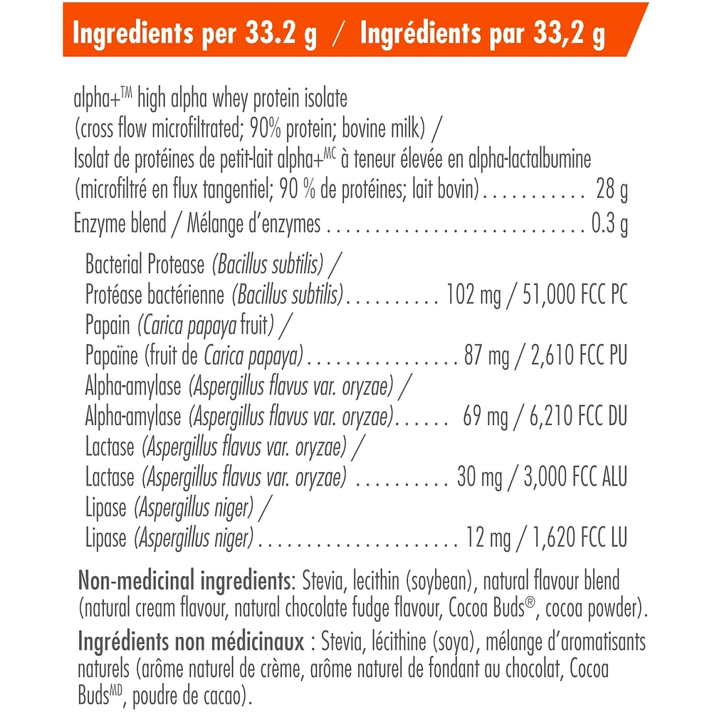 Whey Proteins+, Natural Chocolate Protein Powder, 25g Protein