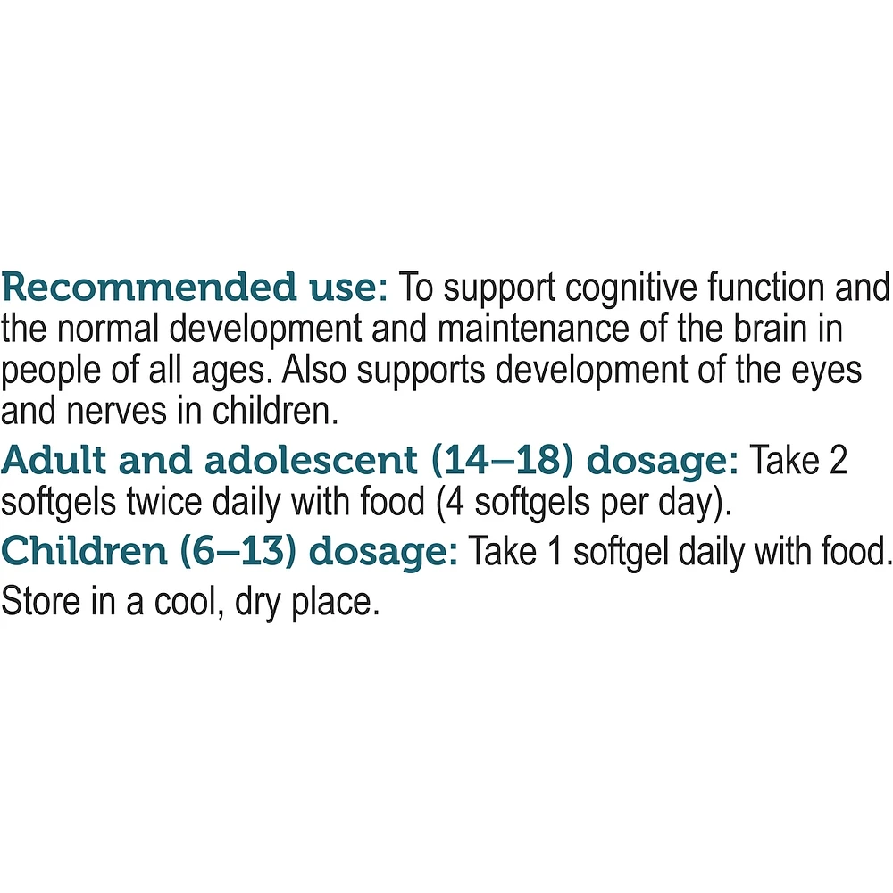 Omega3+ Think, Omega 3 Fish Oil Supplement, 400mg EPA, 1,000mg DHA