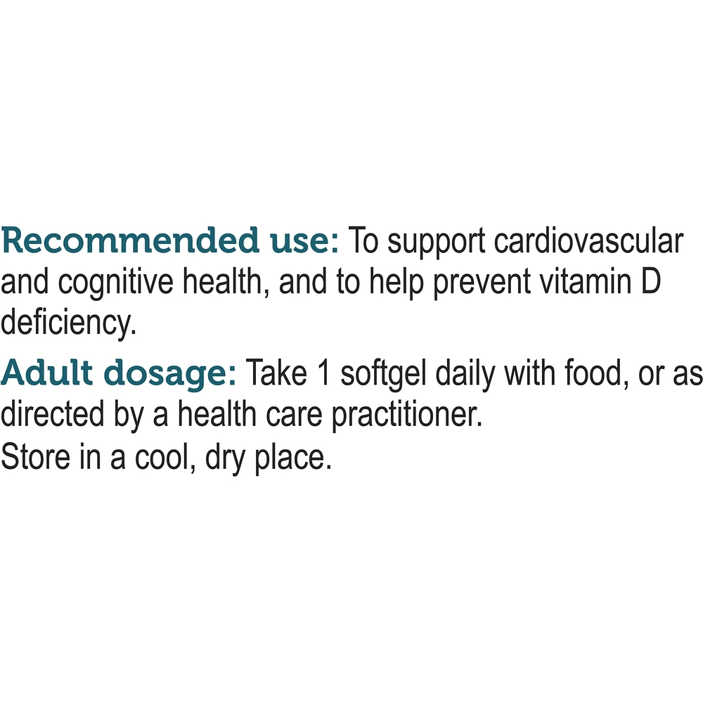 Omega3+ Triple Strength + D3, Omega 3 Fish Oil, 647mg EPA & 253mg DHA Per Daily Dose, 1000 IU Vitamin D3