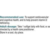 Omega3+ Triple Strength + D3, Omega 3 Fish Oil, 647mg EPA & 253mg DHA Per Daily Dose, 1000 IU Vitamin D3