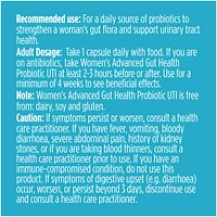 Advanced Gut Health Probiotics for Women UTI 50 Billion CFU, 15 Diverse Strains