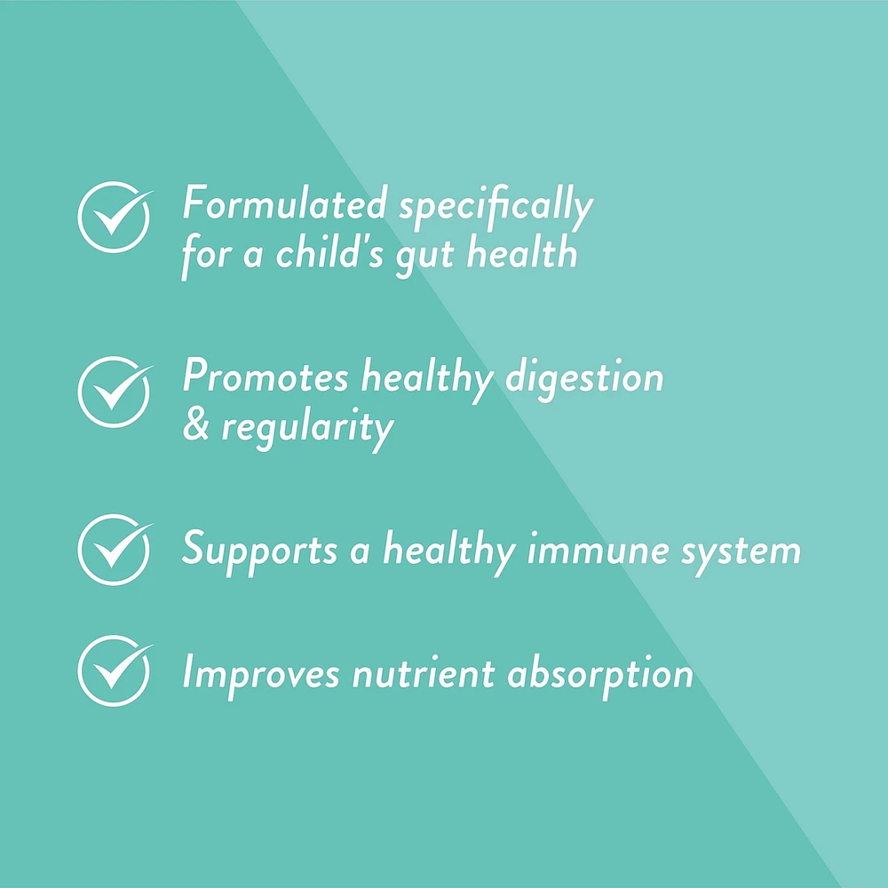 Advanced Gut Health Chewable Probiotic for Kids, Lemonade Flavor, 5 Billion CFU