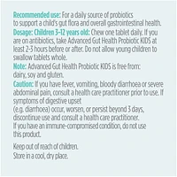 Advanced Gut Health Chewable Probiotic for Kids, Lemonade Flavor, 5 Billion CFU