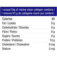 Marine Clean Collagen, Unflavored Hydrolyzed Collagen Powder