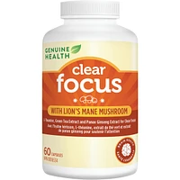Clear Focus with Lion's Mane Mushroom, Vegan, Gluten Free, Soy Free, Non GMO
