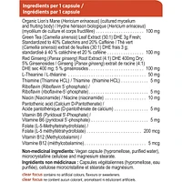 Clear Focus with Lion's Mane Mushroom, Vegan, Gluten Free, Soy Free, Non GMO
