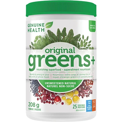 greens+ original unsweetened natural