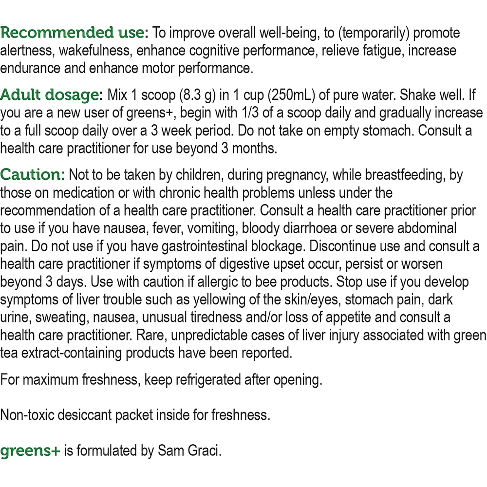 greens+ original unsweetened natural