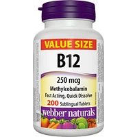Vitamin B12 Methylcobalamin 250 mcg Natural Cherry Flavour