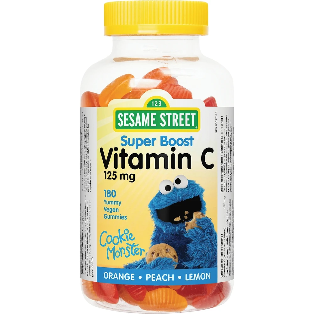 Vitamin C 125 mg Orange • Peach • Lemon