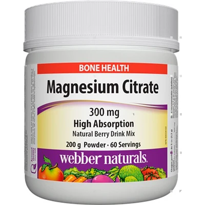 Magnesium Citrate High Absorption 300 mg Natural Berry