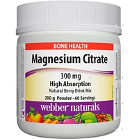 Magnesium Citrate High Absorption 300 mg Natural Berry