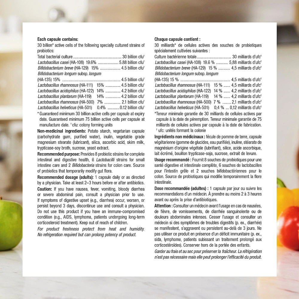 Probiotic 30 Billion 8 Probiotic Strains
