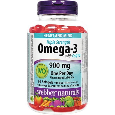 Omega-3 with CoQ10 Triple Strength 900 mg