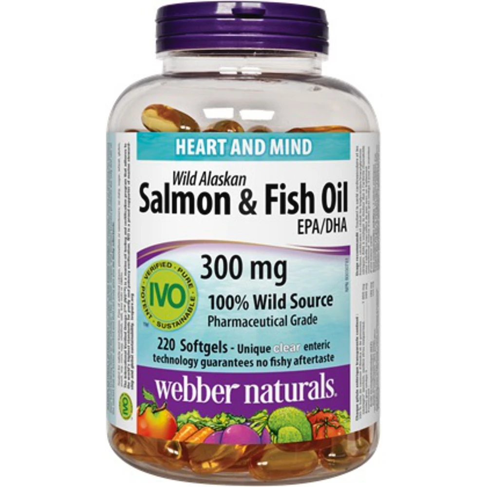 Wild Alaskan Salmon & Fish Oil EPA/DHA 300 mg