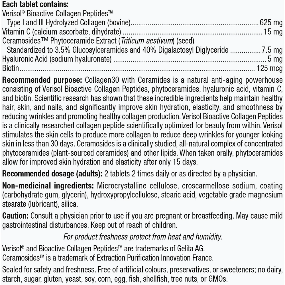 Collagen30® with Ceramides Bioactive Collagen Peptides