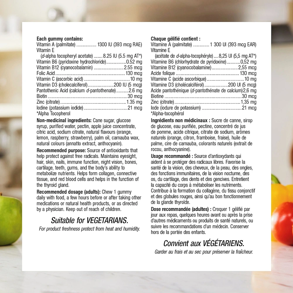 Multivitamin Orange · Raspberry · Lemon