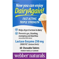 Dairy Again!™ Lactase Enzyme 250 mg French Vanilla