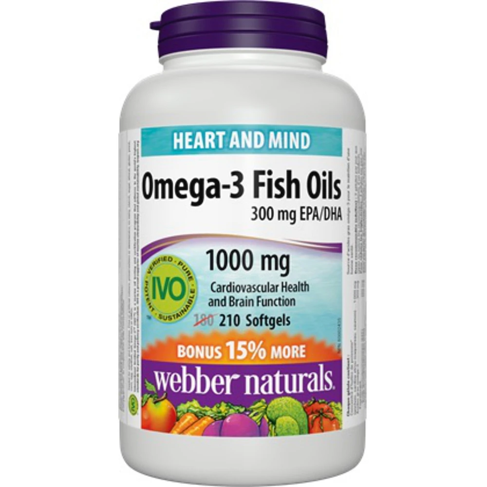 Omega-3 Fish Oils 300 mg EPA/DHA 1000 mg